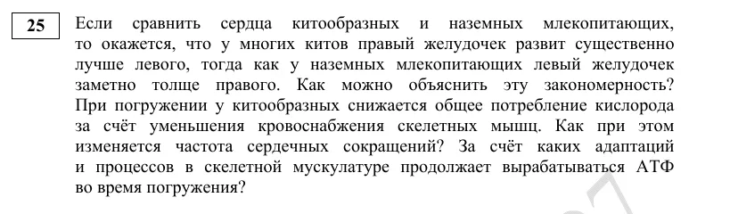 Задание 25 демоверсии ЕГЭ 2027 по биологии
