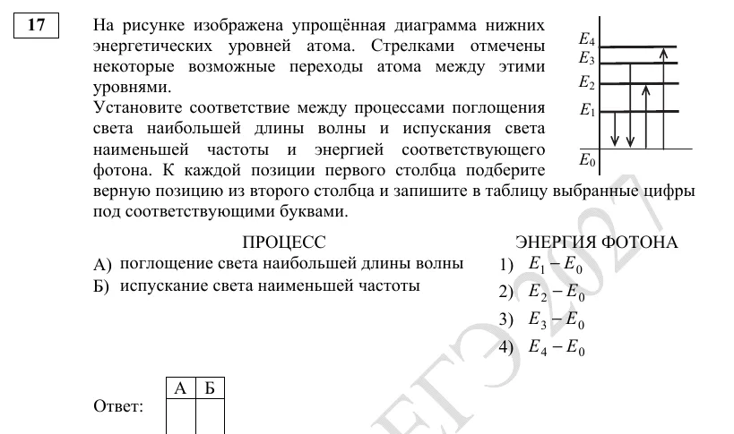 Задание 17 демоверсии ЕГЭ 2027 по физике