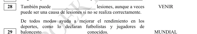 Задание 28 демоверсии ЕГЭ 2027 по испанскому языку