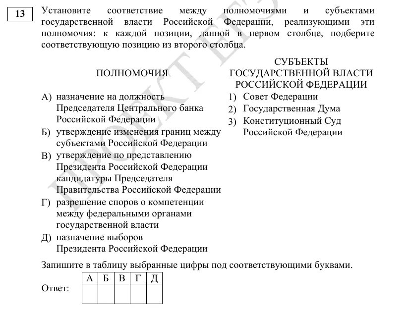 Задание 13 демоверсии ЕГЭ 2027 по обществознанию