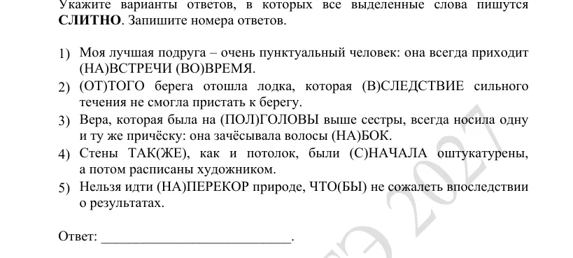 Задание 14 демоверсии ЕГЭ 2027 по русскому языку, вариант 3