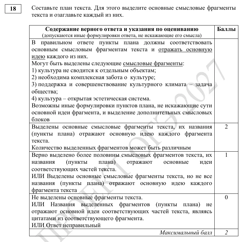 Задание 18 демоверсии ОГЭ 2027 по обществознанию