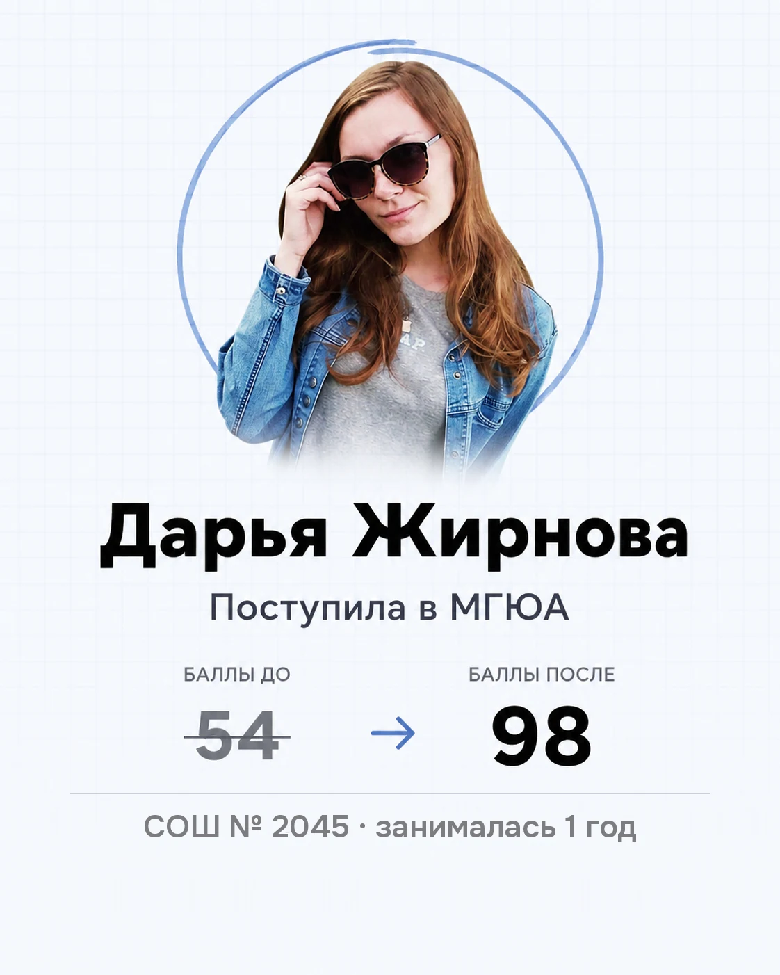 Дарья Жирнова: результат подготовки в центре